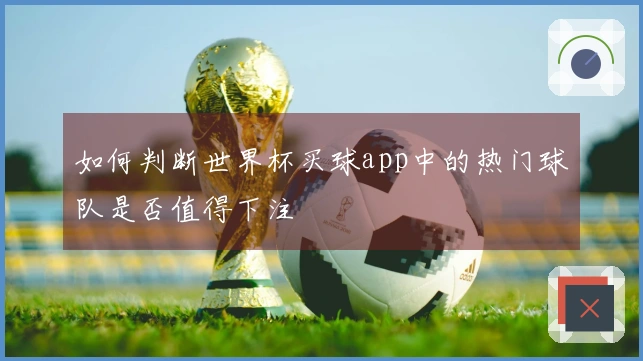 如何判断世界杯买球app中的热门球队是否值得下注